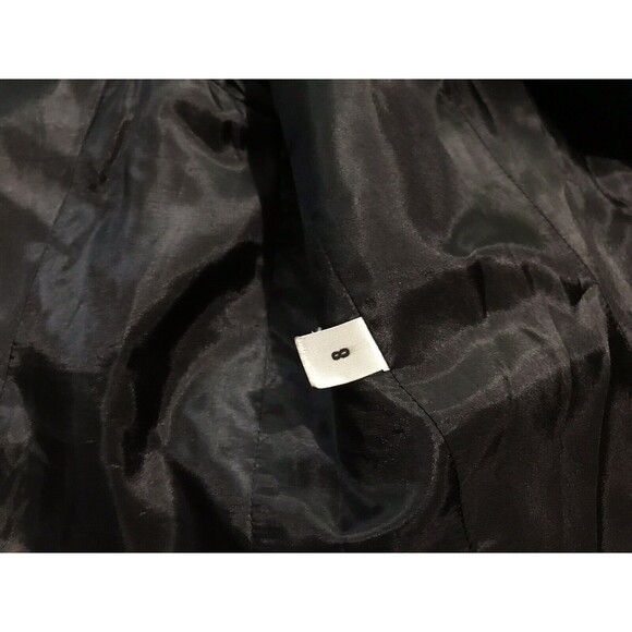 Vtg Gene Roye Womens Lace Evening Formal Jacket Blazer Buttons Black US 8 S Med - Picture 9 of 14